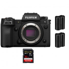 Fujifilm X-H2S + 1 SanDisk 32GB Extreme PRO UHS-II SDXC 300 MB/s + 2 Fujifilm NP-W235 - Appareil Photo APS-C