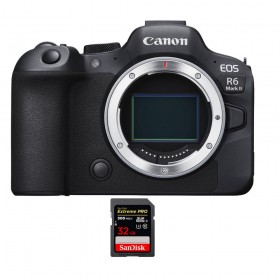 Canon EOS R6 Mark II + 1 SanDisk 32GB Extreme PRO UHS-II SDXC 300 MB/s - Full Frame Mirrorless Camera