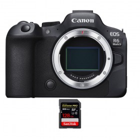 Canon EOS R6 Mark II + 1 SanDisk 128GB Extreme PRO UHS-II SDXC 300 MB/s - Full Frame Mirrorless Camera