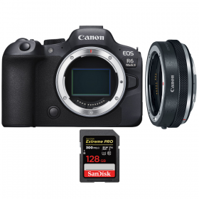 Canon EOS R6 Mark II + Canon EF-EOS R Premium + 1 SanDisk 128GB Extreme PRO UHS-II SDXC 300 MB/s