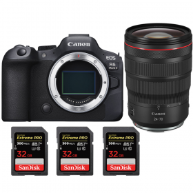 Canon EOS R6 Mark II + RF 24-70mm f/2.8 L IS USM + 3 SanDisk 32GB Extreme PRO UHS-II SDXC 300 MB/s