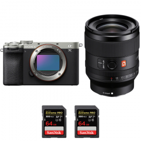 Sony A7C II Silver + FE 35mm f/1.4 GM + 2 SanDisk 64GB Extreme PRO UHS-II SDXC 300 MB/s-1